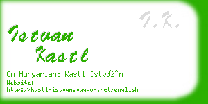 istvan kastl business card